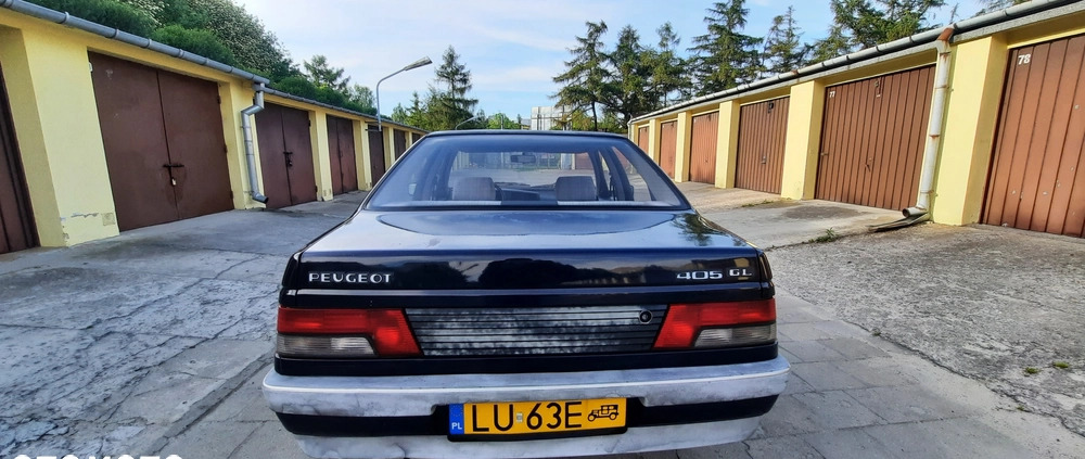 Peugeot 405 cena 6999 przebieg: 60000, rok produkcji 1991 z Lublin małe 277